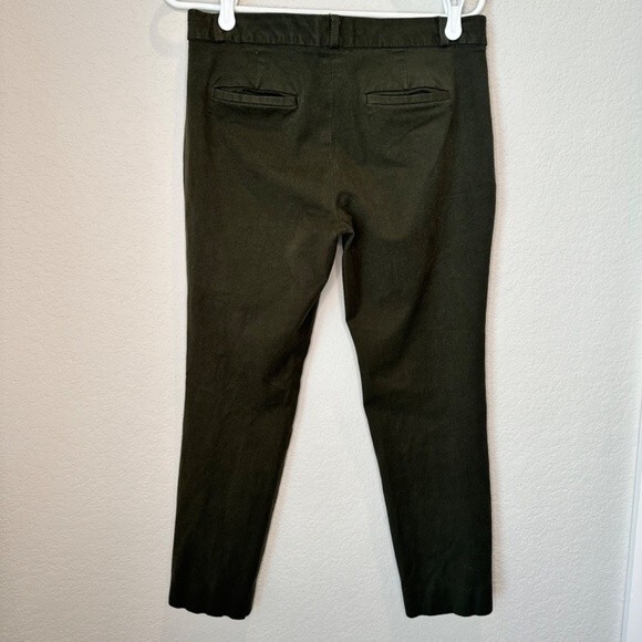 Banana Republic Factory Hunter Green Sloan Curvy Fit Ankle Pants - Size 8 - EUC - Picture 4 of 6